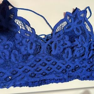 Dark Blue Free People Bralette